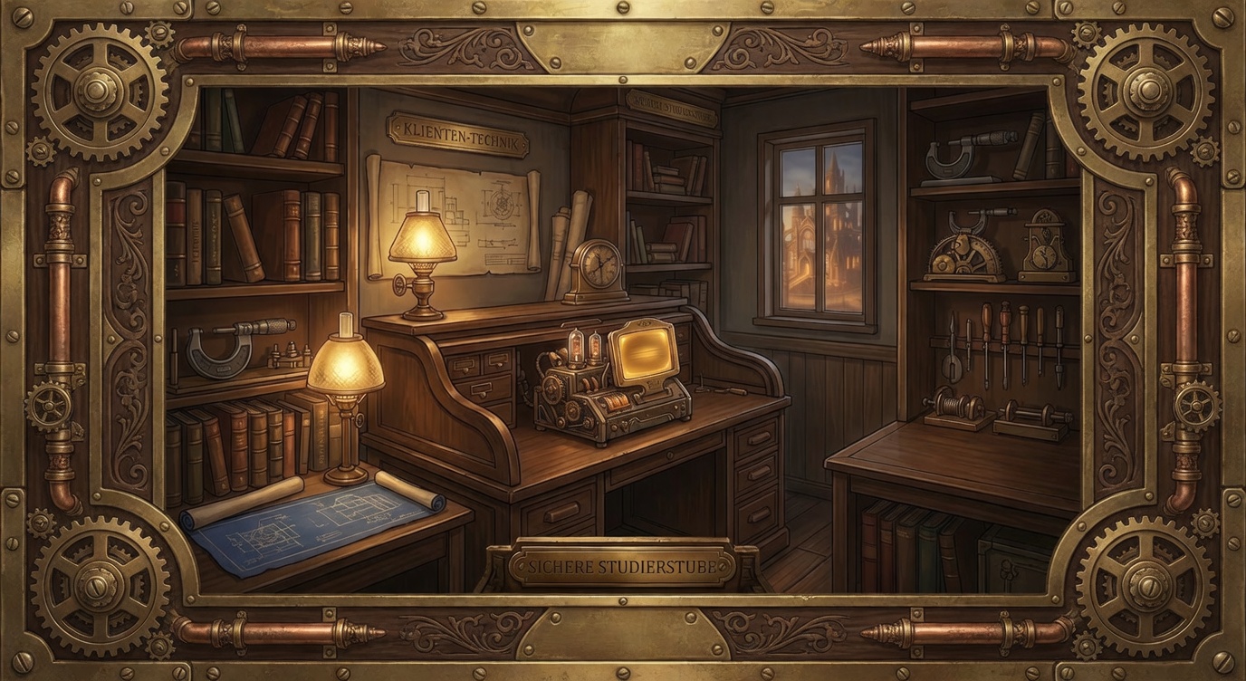 Steampunk Zentralhof Konnektivität